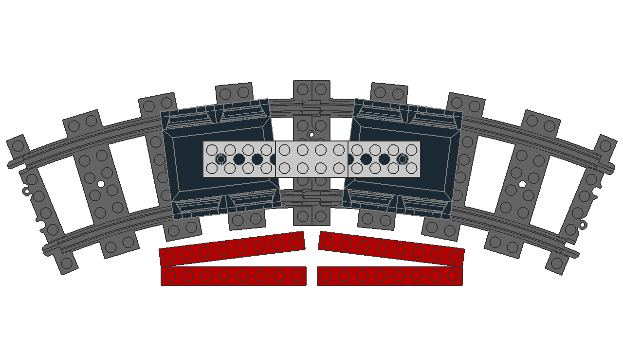 Spaced 200 LDU apart, rotated 7°.