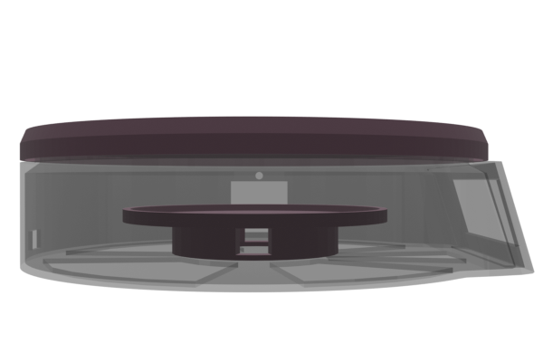 Cylindrical top and bottom supports for the load cell